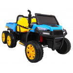 Elektrické autíčko Farmer - nelakované - modré